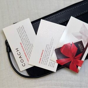 Coach Sleek Black Wristlet